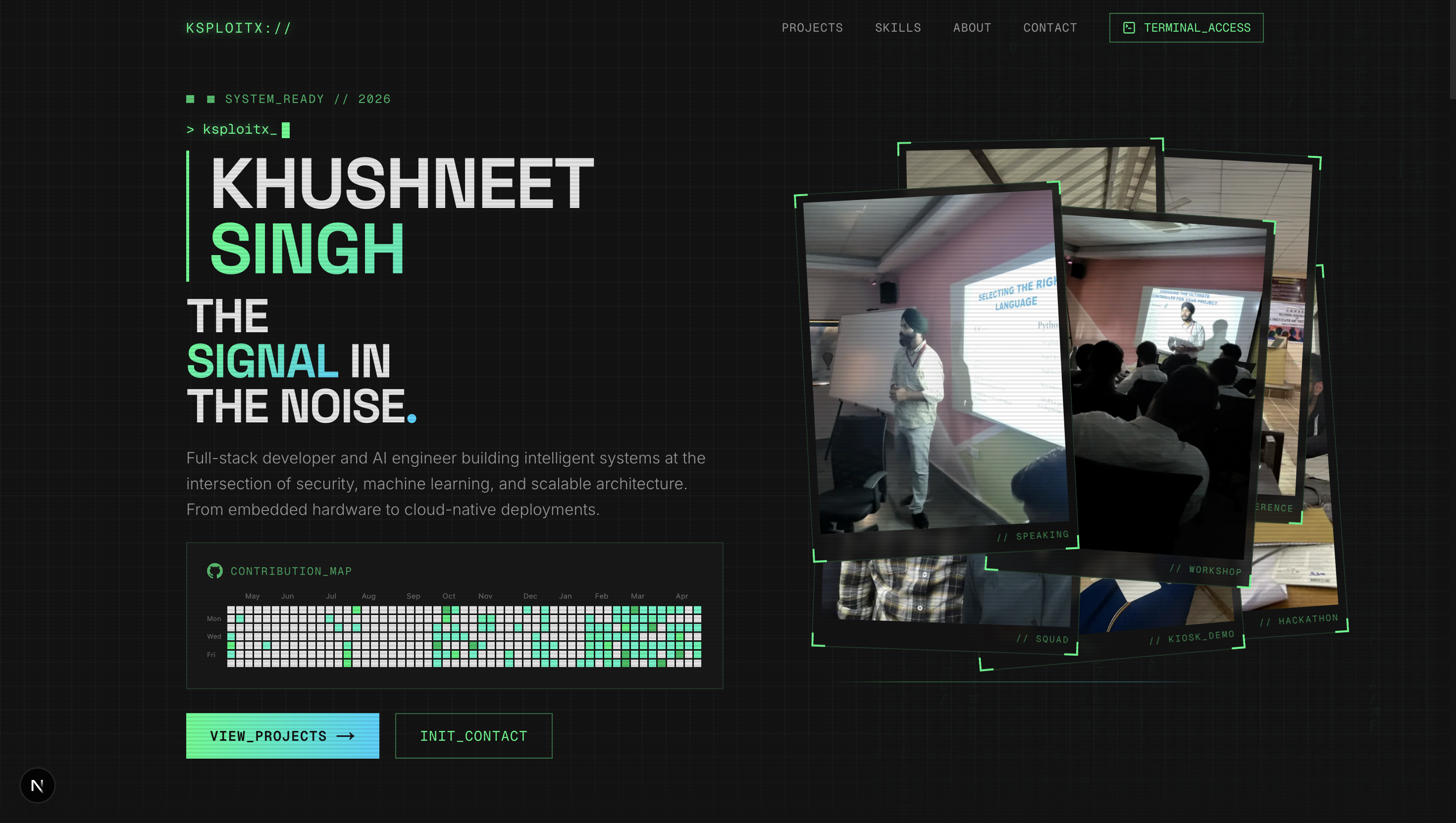 KSPLOITX Portfolio banner