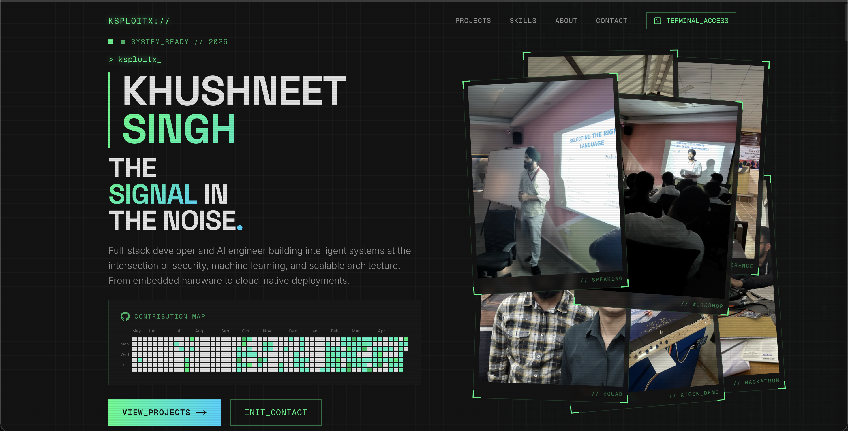 KSPLOITX Portfolio banner